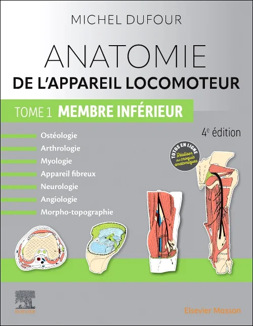Coperta cărții "Anatomie de l&#039;appareil locomoteur - Tome 1. Membre inférieur" de autor necunoscut