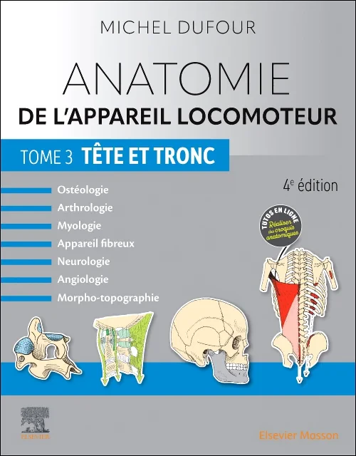 Coperta cărții "Anatomie de l&#039;appareil locomoteur - Tome 3. Tête et tronc" de autor necunoscut