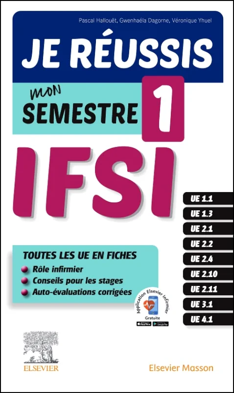 Coperta cărții "Je réussis mon Semestre 1 !  IFSI" de autor necunoscut