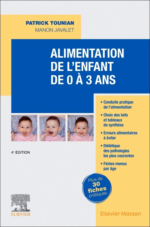 Coperta cărții "Alimentation de l&#039;enfant de 0 à 3 ans" de autor necunoscut