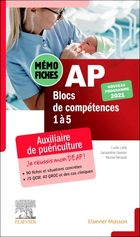 Coperta cărții "Mémo-fiches AP - Blocs de compétence 1 à 5" de autor necunoscut