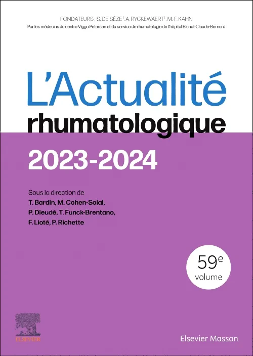 Coperta cărții "L&#039;Actualité rhumatologique 2023-2024" de autor necunoscut