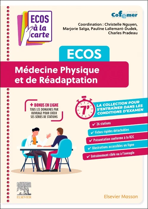 Coperta cărții "ECOS Médecine physique et de réadaptation" de autor necunoscut