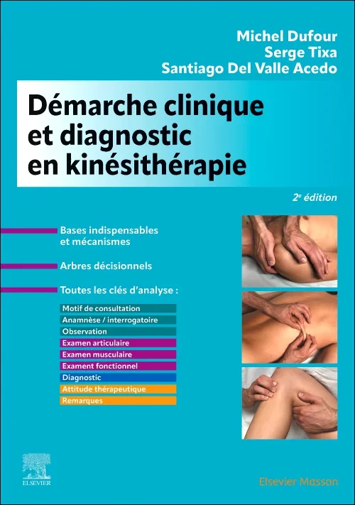 Coperta cărții "Démarche clinique et diagnostic en kinésithérapie" de autor necunoscut