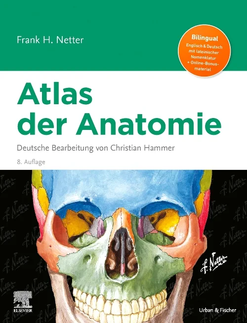 Coperta cărții "Netter Atlas der Anatomie" de autor necunoscut