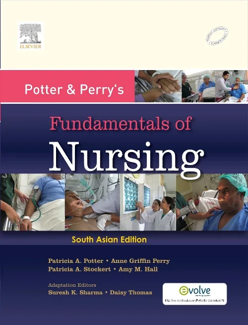 Coperta cărții "Potter and Perry&#039; Fundamentals of Nursing : A South Asian Edition" de autor necunoscut