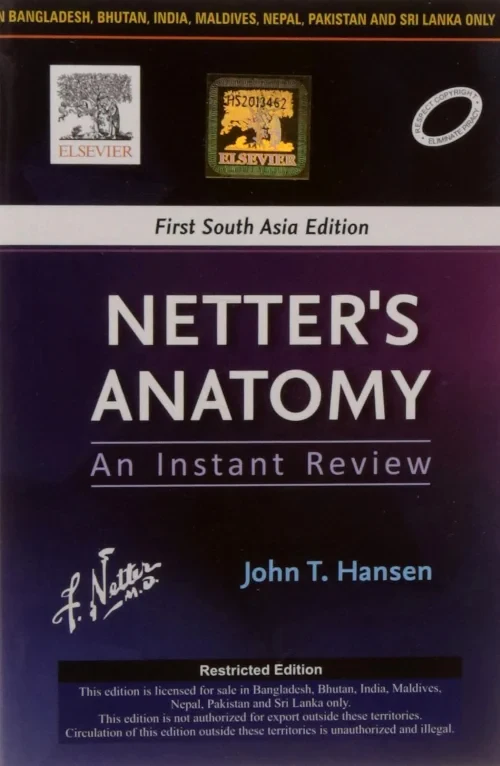 Coperta cărții "Netter’s Anatomy: An Instant Review – First South Asia Edition" de autor necunoscut