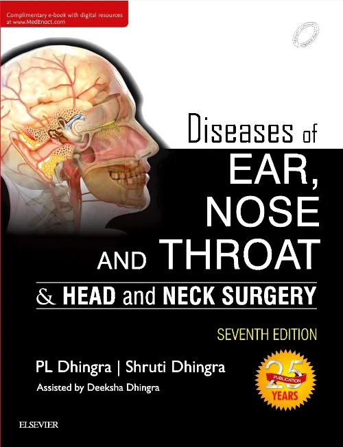 Coperta cărții "Diseases of Ear, Nose and Throat" de autor necunoscut