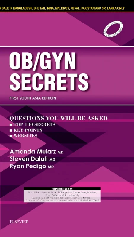 Coperta cărții "Ob/Gyn Secrets: First South Asia Edition" de autor necunoscut