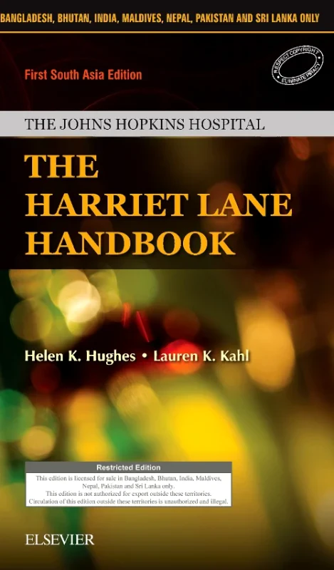 Coperta cărții "The Harriet Lane Handbook: First South Asia Edition" de autor necunoscut