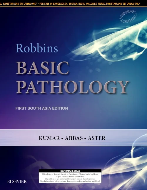 Coperta cărții "Robbins and Kumar Basic Pathology: First South Asia Edition" de autor necunoscut
