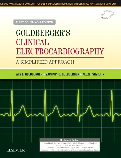 Coperta cărții "Goldberger&#039;s Clinical Electrocardiography-A Simplified Approach: First South Asia Edition" de autor necunoscut