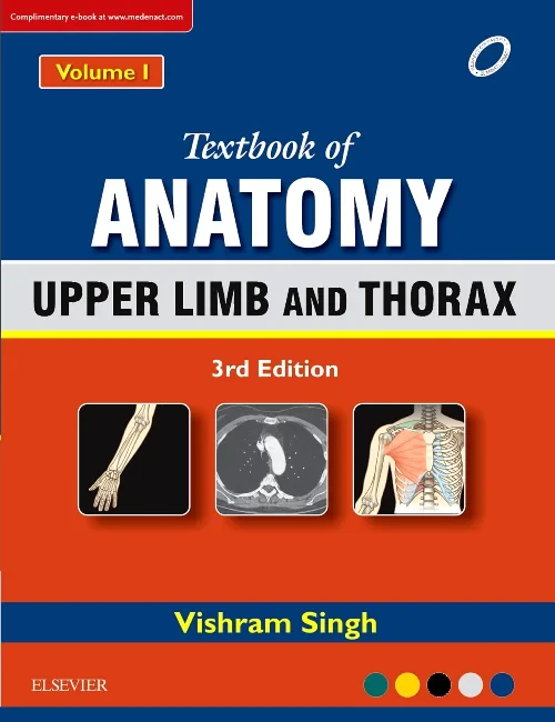 Coperta cărții "Textbook of Anatomy Upper Limb and Thorax; Volume 1" de autor necunoscut