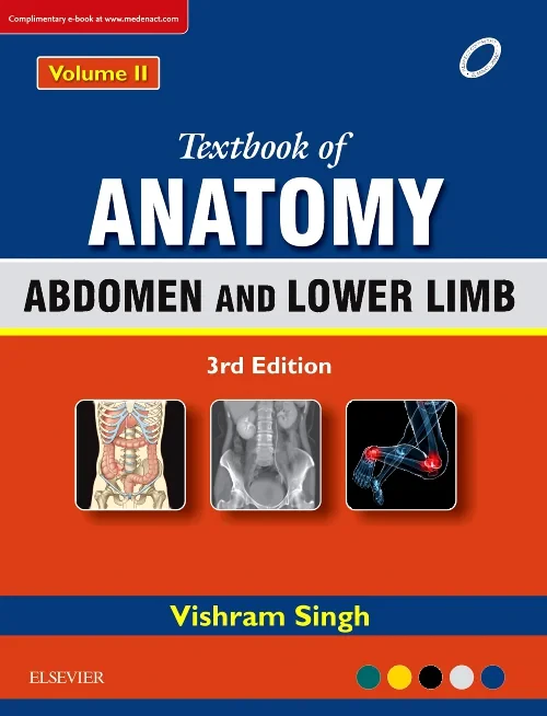 Coperta cărții "Textbook of Anatomy Abdomen and Lower Limb; Volume II" de autor necunoscut