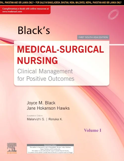 Coperta cărții "Black&#039;s Medical-Surgical Nursing, First South Asia Edition" de autor necunoscut
