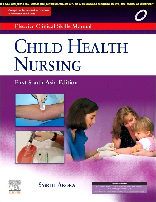 Coperta cărții "Elsevier Clinical Skills Manual, Child Health Nursing, 1SAE" de autor necunoscut