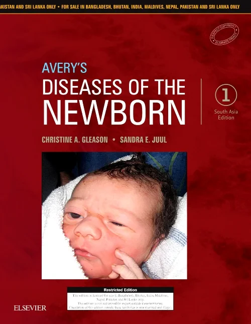 Coperta cărții "Avery&#039;s Diseases of the Newborn: First South Asia Edition" de autor necunoscut