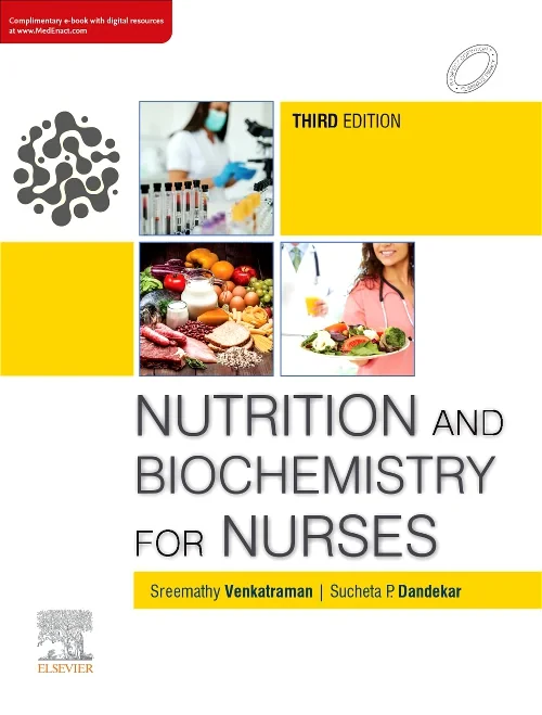 Coperta cărții "Nutrition and Biochemistry for Nurses, 3e" de autor necunoscut